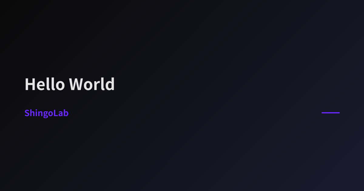 Hello World